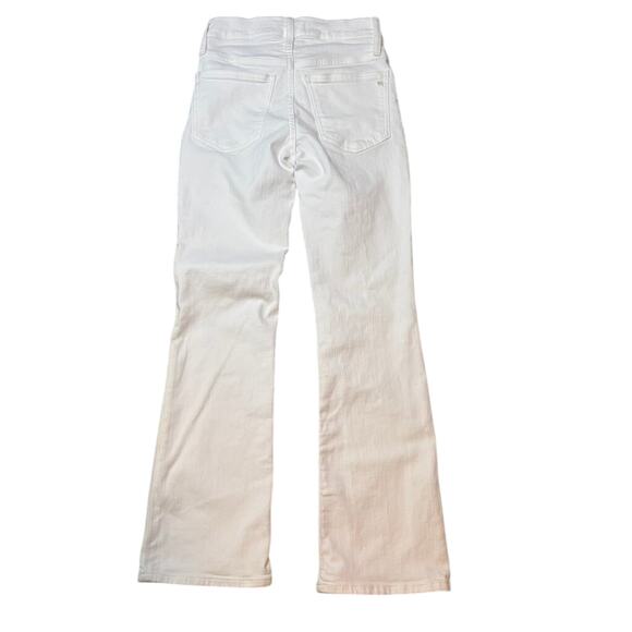 Madewell White Kick Out Crop Jeans 23 Mid Rise Ankle Flare Denim NWT - Picture 7 of 10